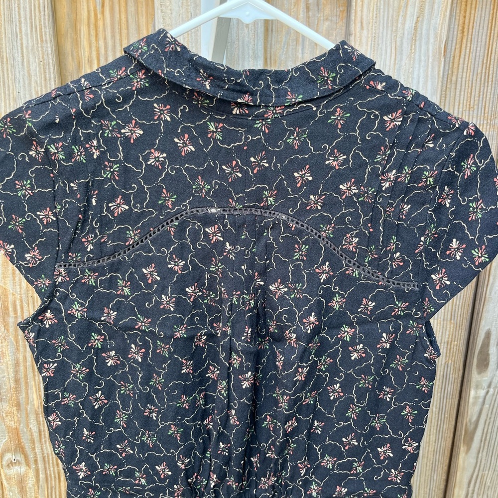 Free People Debby Dot Black Shorts Romper Size XS - Picture 8 of 10